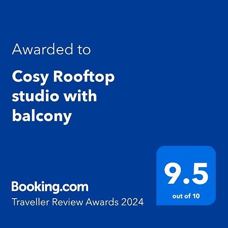 Cosy Rooftop Studio With Balcony Belgrade Luaran gambar